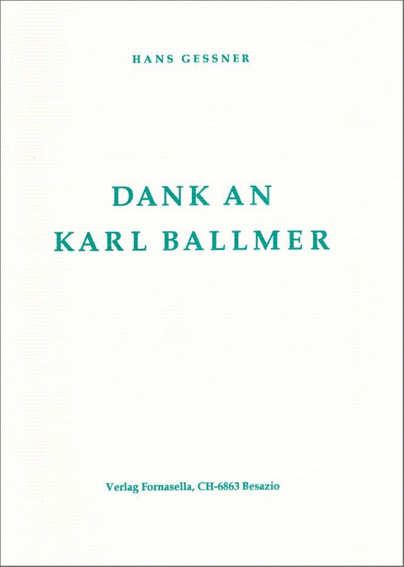 Dank an Karl Ballmer
